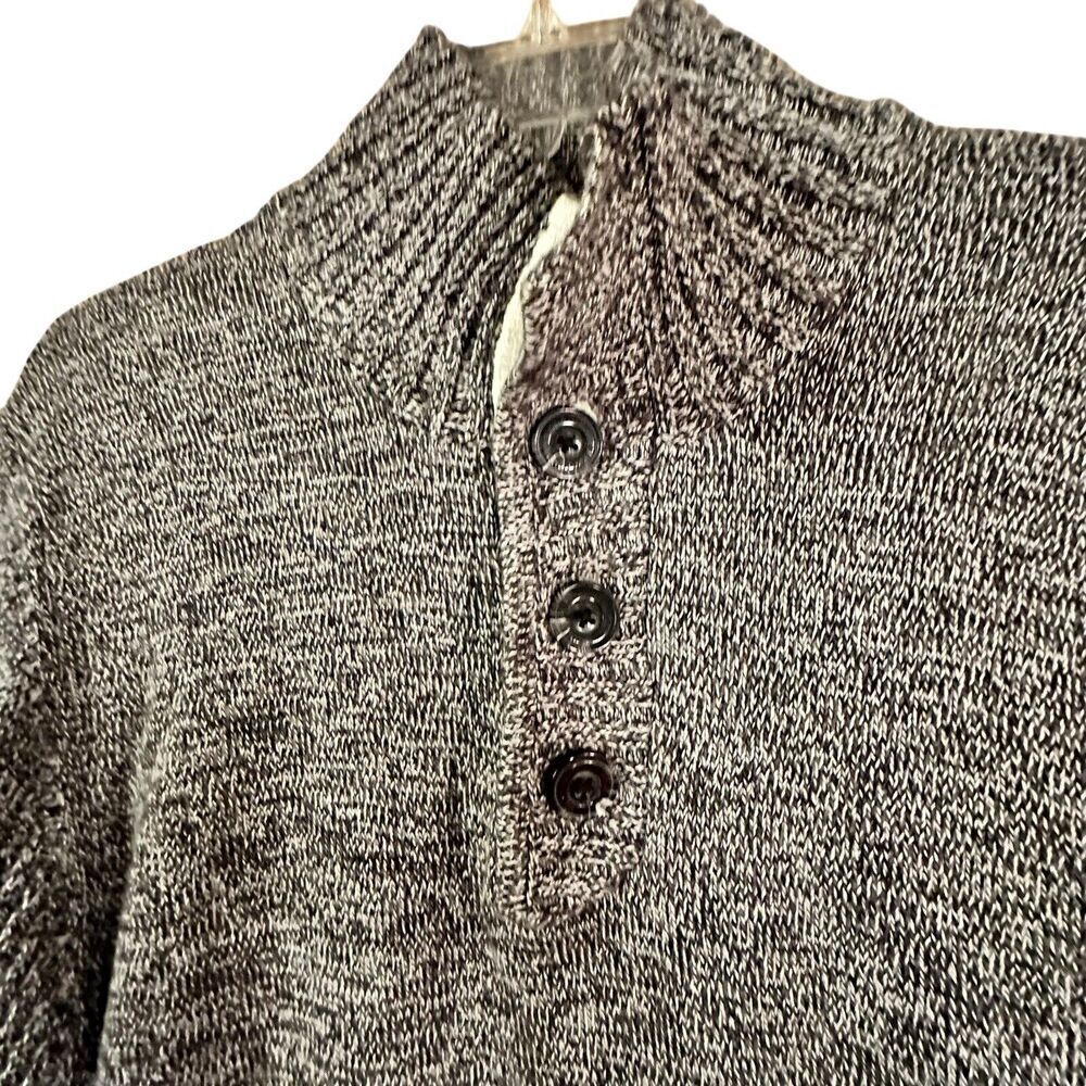 Sean John Men's Knitted Pullover Sweater Size XL 100% Cotton Henley Casual Puffy - Picture 3 of 16